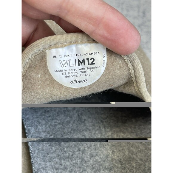 Allbirds Men\'s 12 M Beige Wool Lounger Slip On Shoes Casual Loafers main image 2